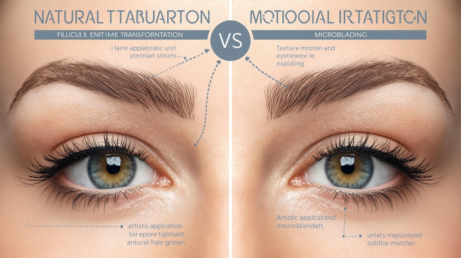 تفاوت‌های کاشت ابرو طبیعی با تاتو و میکروبلیدینگ